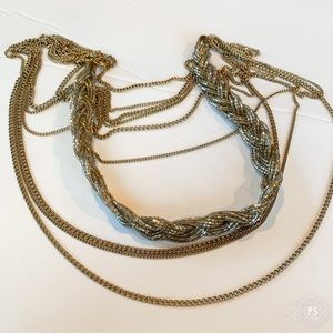 Vintage 1960 gold wrap necklace.